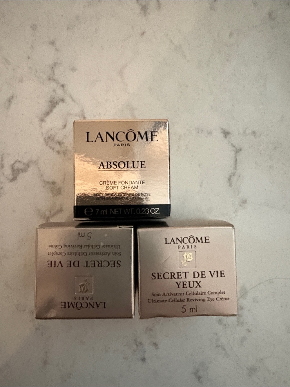 Lancome Absolue Soft Cream, Secret de vie and Secret de vie yeux - All new!!